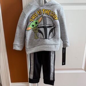 Star Wars Gray and Black Kids Matching Set